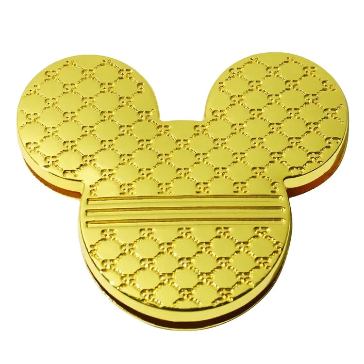 Fashion Bag Metal Parts Custom Animal logo Turn Lock Clasps Gold Plated Twist Lock for Leather Purse