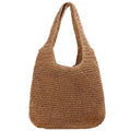 Moroccan Women Handbag Handmade Woven Shoulder Bag Large Capacity Vacation Beach Tote Bag Ladies Straw Bag