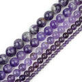 4681012mm Round Natural Amethyst Gemstone Loose Beads for Jewelry Making Bracelets