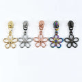 Meetee ZT028 5# Nylon Zipper Garment Hardware Sew Accessories Creative Plum Flower Puller Replacement Clothes Zipper Slider