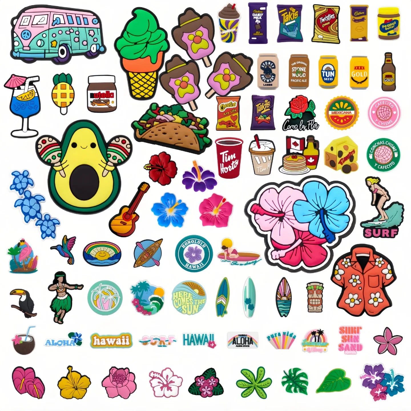 New Arrival Popular Summer Shoe Charm PVC Rubber Accessory Crafts Toys Gifts Wholesale Designer 2025 Australia Shoe Charm Bulk