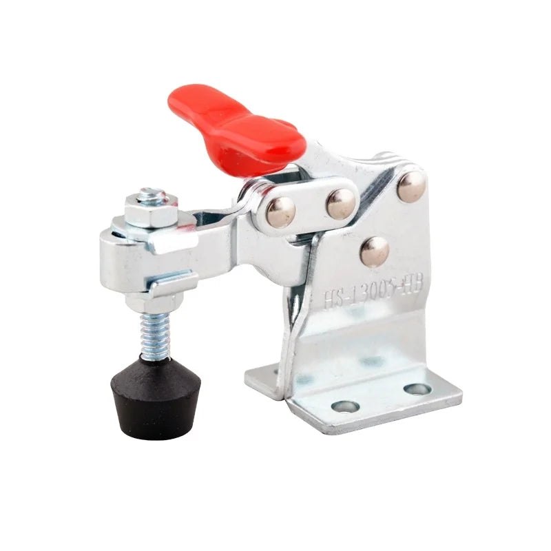 68KG 150LB Holding Capacity HS-13005-HB Quick Release Horizontal Toggle Clamp With Rubber Press Tip