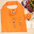 New Custom Logo Printed Moisture Proof 190T Animal Deer Foldable Polyester Shopping Bag