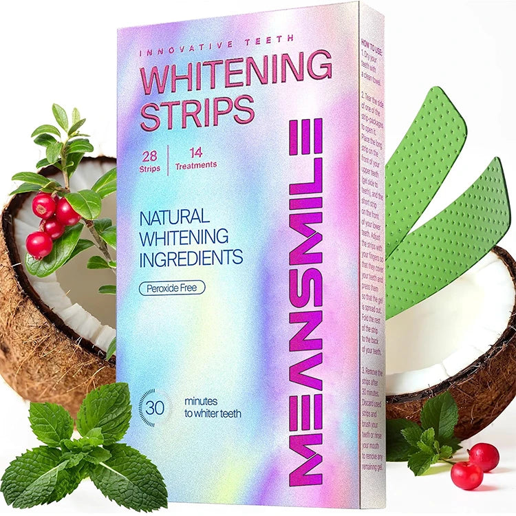 10 Minute  Professional Effects White Teeth Strips Whitening Strips Teeth Whitening Kit Gel 1 Box 14 Pouches 28 Strips