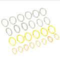 Wholesale 6mm Stainless Steel Fashion Shape Ring Connector Thick Wire Oval Shape Jewelry Jump Ring