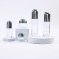 Eco Friendly Refillable 30g 50g Glass Cosmetic Lotion Serum Bottle Custom Cream Jar Pump Bottle Free Face Cream for Skin Care