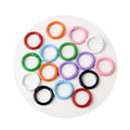 Colorful 24mm Metal O Spring Ring Clasps Zinc Alloy Round Carabiner Key Chain Clips Hook Good Quality
