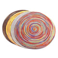 Factory Price Placemat Round Cotton Heat Insulation Table Mug Mat Non-slip Coasters Home Decor Kitchen Tool Table Pad