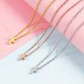 2022 Fashion Jewelry Tiny Cross Pendant Charms Stainless Steel Elegant Christian Women Cross Necklace