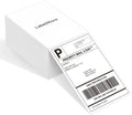 Pack of 500 Reusable 4" X 6" Direct Thermal Shipping Labels Waterproof Fanfold Adhesive Stickers with Permanent Adhesive