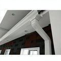 5.2inch Black White PVC Rainwater Gutter System Anti-Corrosion Durable Plastic & Resin for Roof Drainage Philippines