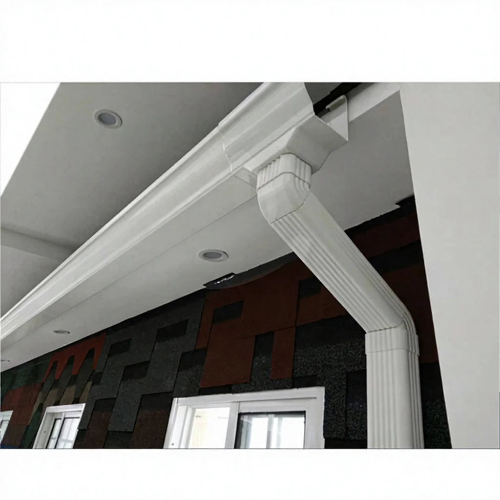 5.2inch Black White PVC Rainwater Gutter System Anti-Corrosion Durable Plastic & Resin for Roof Drainage Philippines