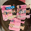 Wholesale Cute Hair Pin Sweet Acrylic Dog Hair Clips for Girls