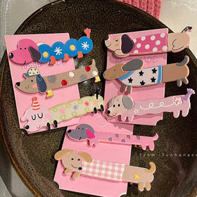 Wholesale Cute Hair Pin Sweet Acrylic Dog Hair Clips for Girls