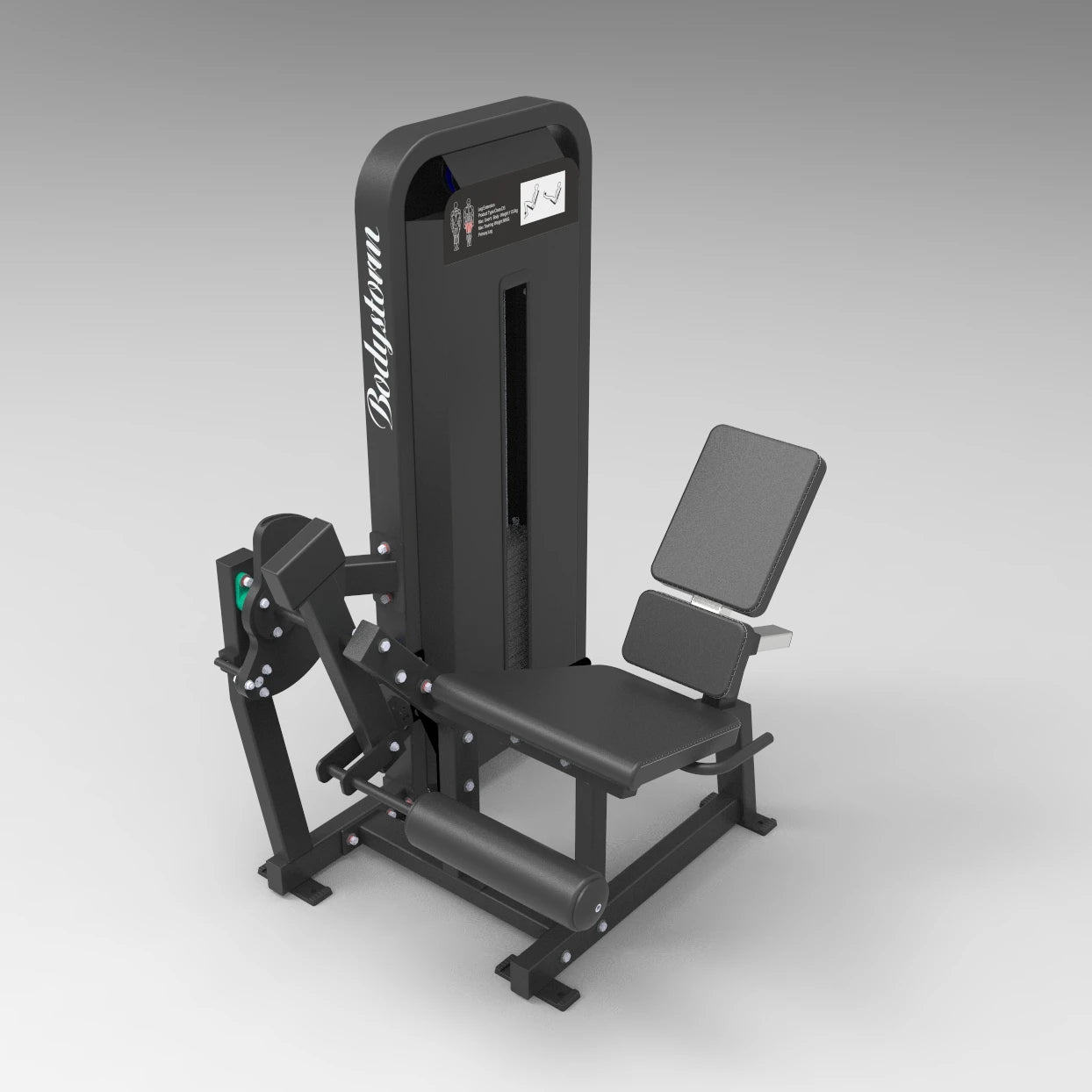 Commercial Gym Fitness Equipment Strength Machine With Seated Leg Curl Extension Pin Load Selection for Gym Centers