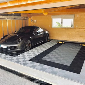 Factory Direct Modular Interlocking Garage Floor Tiles PP Vinyl Plank Floor Indoor Car Wash Click Installation Waterproof