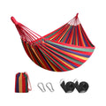 WOQI Easy Outdoor Beds Custom Cheap Comfortable Travel Cotton Hiking Garden Swing Hammock
