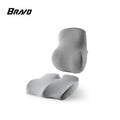 Bravo Lumbar Support Pillow Memory Foam Back Support for Office Chair Car Seat Backrest Cushion