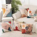 Simple Geometric Abstract Pattern Car Sofa Pillow Cover Waist Cushion Cover