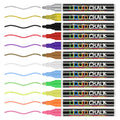 Custom Colored Wet Erasable Liquid Erase Water Soluble for LED Board Reversible Tips Chalk Marker Pen