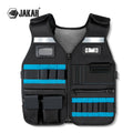 Adjustable Multi-pocket Tool Vest for Electricians Carpenters Breathable Waterproof Organizer with Reflective Strips Rubber Logo