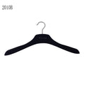 15 Inch Heavy Duty Adult Clothing Display Hanger Wide Shoulder Black Chrome Hook Anti-slip Multifunction ISO9001 Plastic