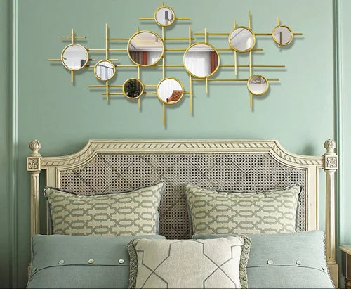 200X96cm  Dropshipping New 2025 Metallic Wall Living Room Home Decor Luxury Art Handicraft Hangings House Decoration Interior