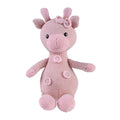 Factory Direct Sales Handmade Knit Animal Toy Custom pink Giraffe Crochet Amigurumi Doll Baby Toy
