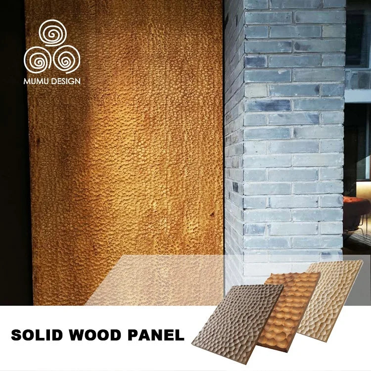 MUMU Interior European Durabel Flex Timber Board Factory Wood Grain Facade Slat Poplar Wall Panel