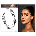 Factory New Design Waterproof Fashion Custom Hair Tattoo Sticker Edges Hairline Temporary Sticker for Face Tattoo Sticker