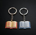 OEM Funny Mini Book Keychain Gift for Book Lovers Reader Writer Librarian on Birthday Durable Metal Material