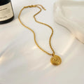 Cute Shell Snail Shaped Pendant Necklace Joyas De Acero Inoxidable 18k Gold Stainless Steel Necklace