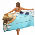 Wholesale Personalized   Custom logo Quick Dry Sand Proof Recycled Towel Microfiber Print Swimming Photo Printed Beach Towel