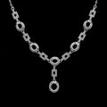 Sterling Silver 4*5+5*6mm Semi Mount Necklace Empty Support Blank Claws Setting S925 Base Without Center Stone for DIY Inlay