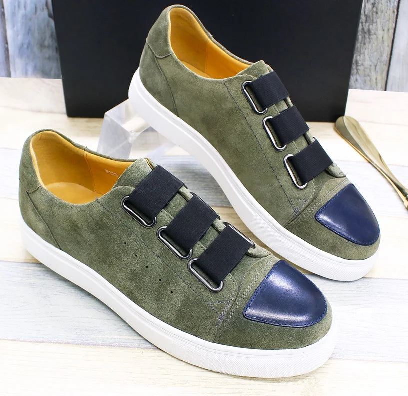 Cow Leather Casual Sport Shoes Multi Color Walking Stylish Sneakers Zapatillas De Hombre  China