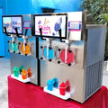 Kolice Stainless Steel Frozen Drink Machine for Hotels 2 Taps Slush & Smoothie Maker