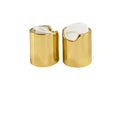 Aluminum Spray Plastic Screw Press Gold 24/410 Disc Top Cap for Bottle Liquid