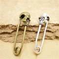Vintage Antique Silver/Bronze Novelty Design Pin Brooch DIY Jewelry Findings 50*15mm