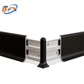 Skirting Board Manufacturer's  Easy Installation Wall Trims Tile Trim 4CM Tall Aluminum Alloy Snap-on Style Baseboard for Hotel
