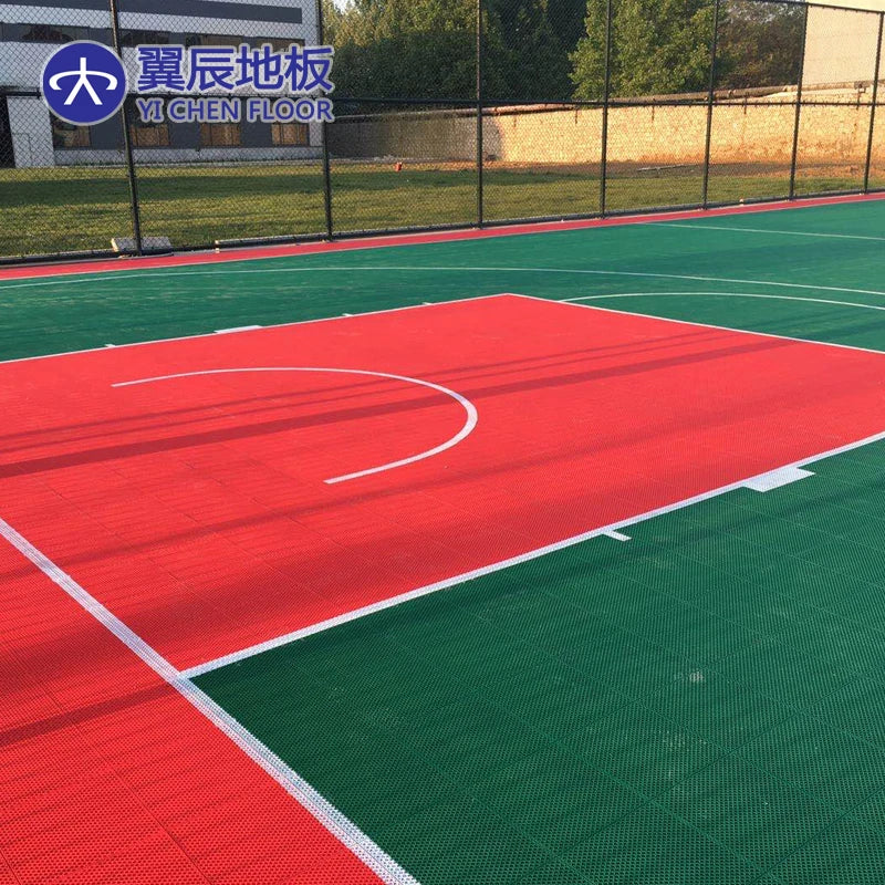 Antislip Durable Outdoor Basketball Floor 15.8mm Thickness