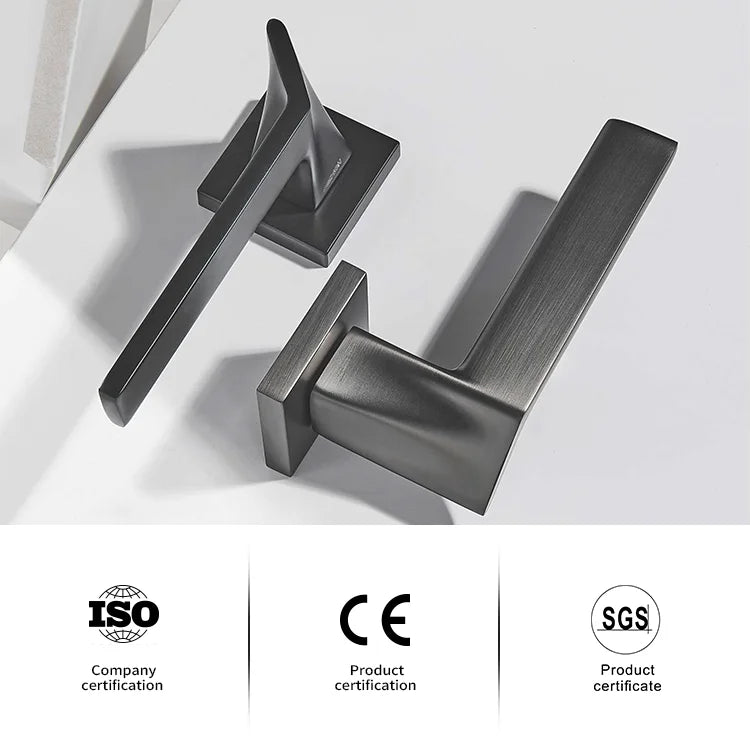 Jision Modern European Crystal Style Zinc Alloy Die-Casting Golden Internal Chrome Door Handle 5-Year Warranty Easy Doors