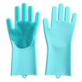 Dog Bathing Shampoo Gloves with High Density Teeth Silicone Pet Hair Remover Brush Bath Shampoo Brush