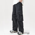 Manufacturer's Casual Cargo Pants for Men High Waist Wide Leg Windproof Jogger Style for Spring Work Streetwear
