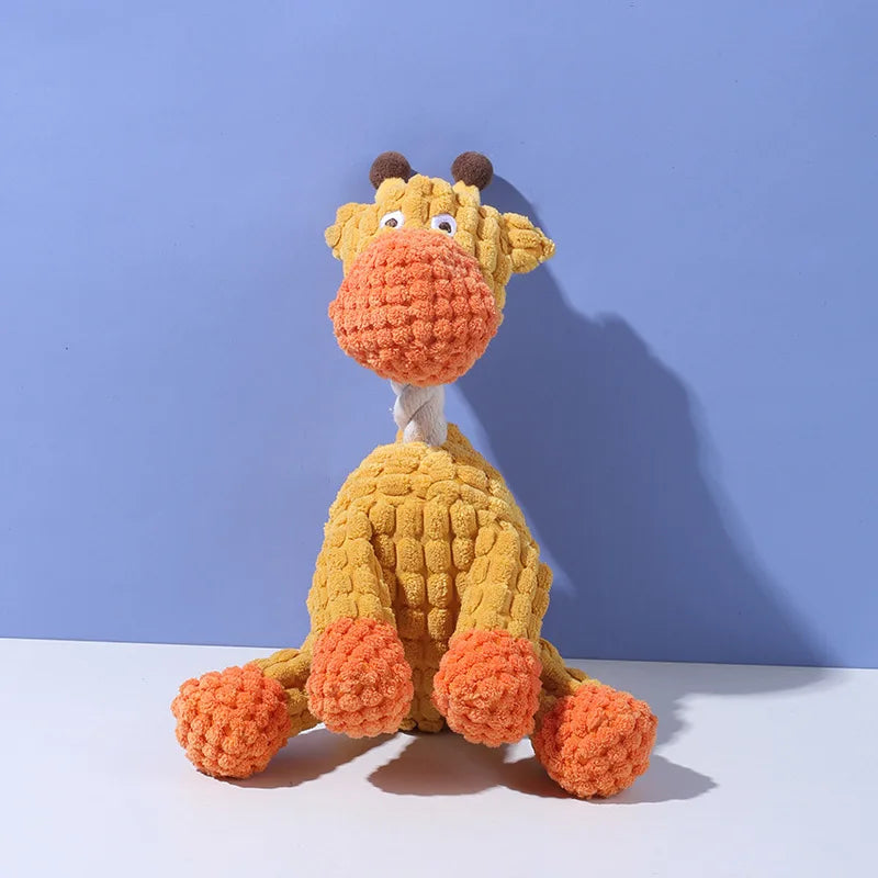 Hot Sale Eco-Friendly Cute Donkey Dog Interactive Toy Durable Chew Stuffed Animal Squeaky Plush Dog Toy for Pets