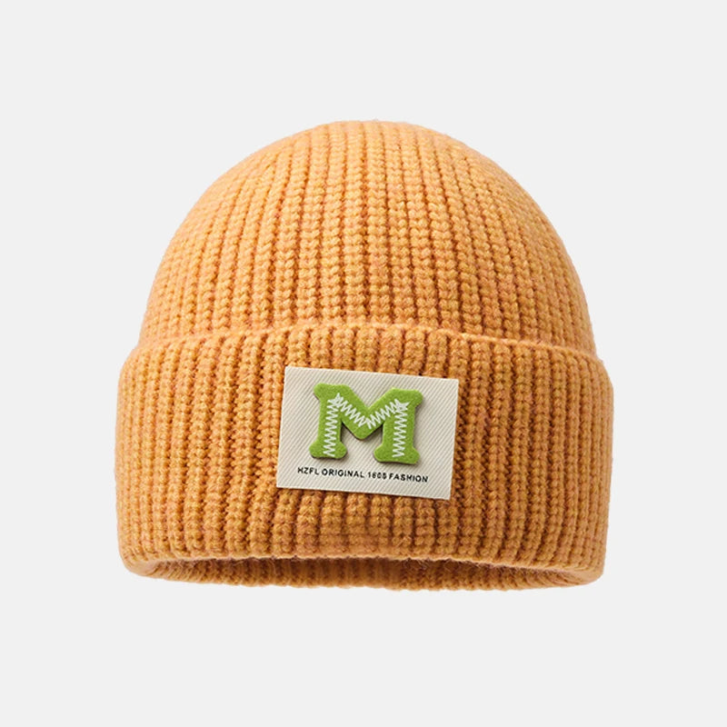 Fashion Custom logo Warm Children Knitted Acrylic Winter Kids Beanie Hats