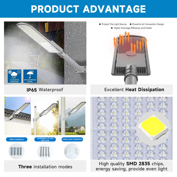OEM/ODM Manufacturers High Quality 50W 100W 150W 200W 250W 300W Ip65 Outdoor Led Street Lights