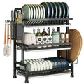 MSH Double-Tiered Bowl and Knife/Chopstick Rack for Cafe Dish Storage