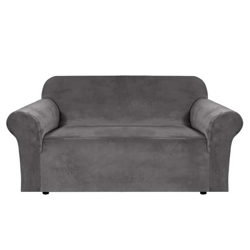 Love Seat Luxury Modern High Quality Single Sofa Cover Elastic Stretch Nordic Magic Stretched Velvet Universal Spandex Thick