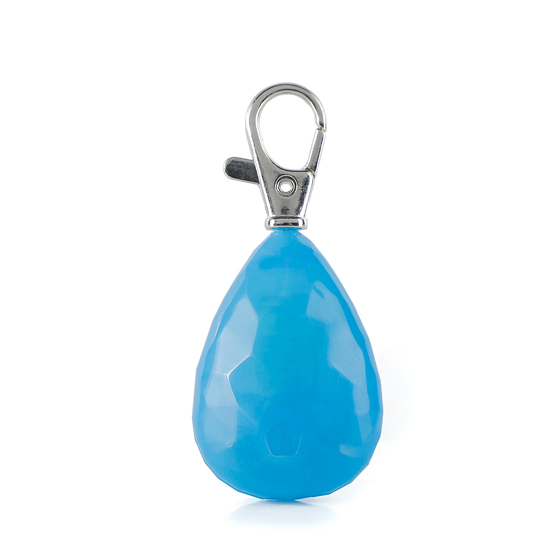 Rechargeable LED Pet Dog Collar with Solid Diamond Pendant Hanging Accessory Made of Plastic