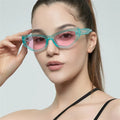 New Arrival Stock Fashion Contrast Candy Color Y2k Punk Irregular Sunglasses Uv400 Custom Logo Small Frame Cat Eye Sunglasses